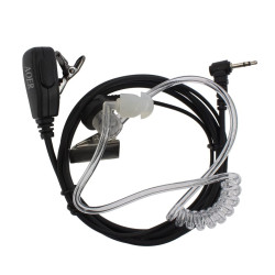 AOER Advanced Nipple Covert Acoustic Tube Bodyguard FBI Earpiece Headset for  Walkie Talkie  1Pin