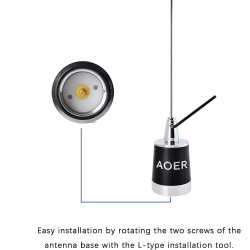 AOER NMO Dual Band Mobile Antenna VHF/UHF