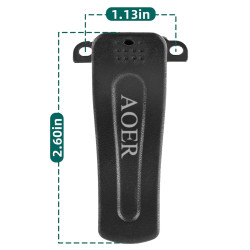 AOER Replacement Belt Clip (1-Pack) for Compatible Two-Way Radios