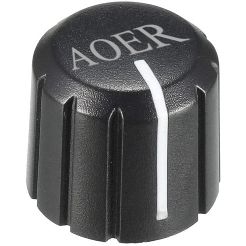 AOER 15x13.5mm Plastic Rotary Knob for 4x6mm D-Type Shaft, Black/White Indicator Line 2Pack AOER 15x13.5mm Plastic Rotary Knob for 4x6mm D-Type Shaft, Black/White Indicator Line 2Pack
