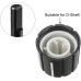AOER 15x13.5mm Plastic Rotary Knob for 4x6mm D-Type Shaft, Black/White Indicator Line 2Pack AOER 15x13.5mm Plastic Rotary Knob for 4x6mm D-Type Shaft, Black/White Indicator Line 2Pack